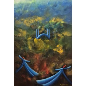 Khusro Subzwari, 20 x 30 Inch, Acrylics on Canvas, Figurative Painting, AC-KS-251